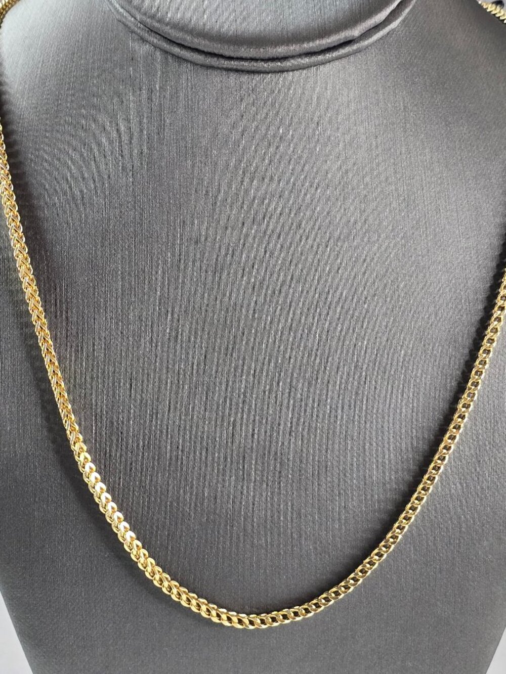 Mens Vintage Estate 14K Yellow Gold Cuban Link Necklace 15.4g E1949